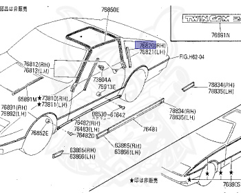 Nissan - Fairlady Z - Z31 - 1986 - ZX - AUTOMATIC TRANSMISSION(AT) - T-bar roof (KZ#) - VG30T