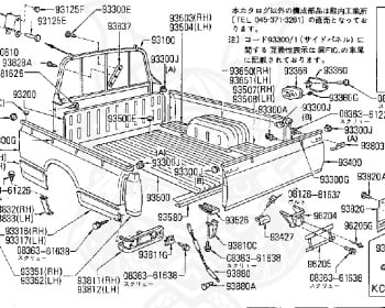 Nissan - Datsun - 720 - 1979 - GL TYPE - KING CAB(KC) - 2 WHEEL DRIVE(2WD) - 4 SPEED T/M COLUMN SHIFT(R4) - J16S