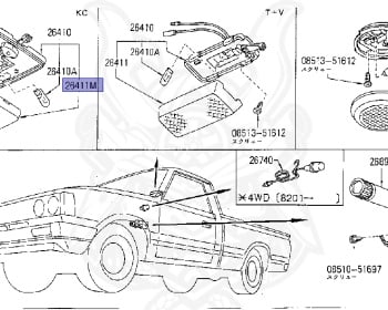 Nissan - Datsun - 720 - 1980 - GL TYPE - KING CAB(KC) - 2 WHEEL DRIVE(2WD) - 4 SPEED T/M COLUMN SHIFT(R4) - L18S