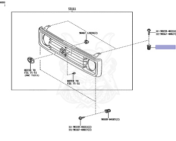Genuine Land Cruiser HZJ70V Cooling OEM parts supplied from Japan