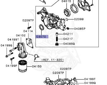 Mitsubishi - Diamante - F31A - 1997 - TYXM5 - 6G73