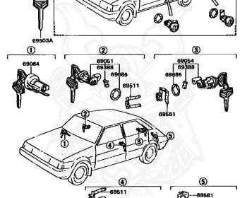 Genuine Corolla AE82 Electrical OEM parts supplied from Japan