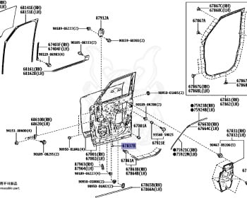 Genuine Noah / Voxy / Esquire ZWR90W Exterior OEM parts supplied