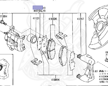 Genuine Fairlady Z Z31 Brakes OEM parts supplied from Japan