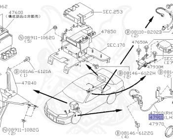 Nissan - Skyline - R34 25GT - ENR34 - 2000 - 25GT - 2-door hardtop (2K) - AUTOMATIC-FLOOR SHIFT(AT.F4) - No high-speed casters, 2-link drive (IRS.2WD) - RB25DE