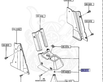 Genuine Autozam AZ-1 PG6SA Interior OEM parts supplied from Japan