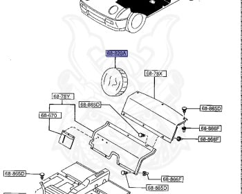 Genuine Autozam AZ-1 PG6SA Interior OEM parts supplied from Japan