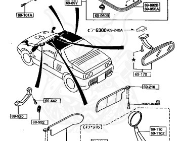 Genuine Autozam AZ-1 PG6SA Interior OEM parts supplied from Japan