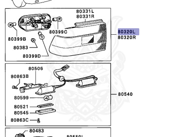 Mitsubishi - Lancer - C61A - 1991 - SKU - 4G13