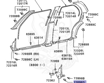 Mitsubishi - Lancer - C62A - 1990 - SRU2 - 4G15