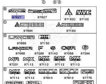 Mitsubishi - Lancer Evolution - CD9A - 1993 - SNGF - 4G63