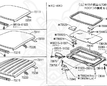 Nissan - Datsun - 720 - 1981 - DELUXE TYPE - CONVERTIBLE(CV) - 2 WHEEL DRIVE(2WD) - 4 SPEED T/M COLUMN SHIFT(R4) - SD22