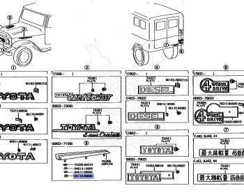 Toyota - Land Cruiser - BJ40 - 1976 - SOFTTOP (TARPAULIN CANVASTOP OR VINYLTOP) - Manual - B