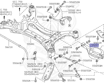 Nissan - Teana - J32 - 2010 - 250XV GRADE - SEDAN(SED) - 2 WHEEL DRIVE(2WD) - CVT(CVT) - VQ25DE