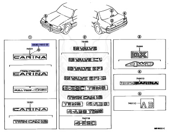 Toyota - Carina - AT170 - 1991 - SG EXTRA TYPE - SEDAN - Manual - 5AFE