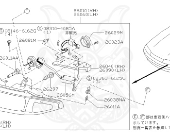 Nissan - Skyline GT-R - BCNR33 - 1997 - GTR/AJ - 4 DOOR SEDAN(4S) - 4 WHEEL DRIVE(4WD) - MANUAL TRANS 5-SPEED(MT.F5) - HICAS - RB26DETT