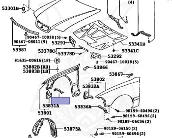 Genuine Cresta GX100 Exterior OEM parts supplied from Japan