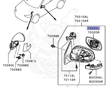 Mitsubishi - RVR - GA3W - 2010 - XTHH - 4B10