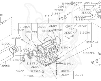Nissan - Cedric/Gloria - Y34 - 2003 - 250S - HARDTOP(K) - 4 WHEEL DRIVE(4WD) - AUTOMATIC-FLOOR SHIFT(AT.F4) - RB25DET