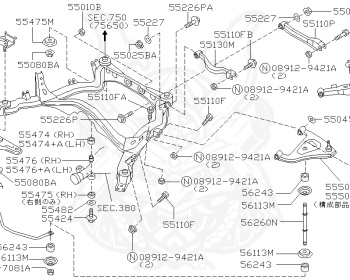 Nissan - Cima - FGY33 - 1996 - 30L - SEDAN(S) - AUTOMATIC TRANSMISSION(AT) - 2-link IRS suspension (2WD.IRS) - VQ30DET
