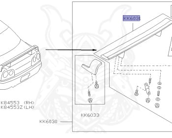 Nissan - Skyline - R34 25GTT - ER34 - 1998 - 25GT TURBO - 2-door hardtop (2K) - MANUAL TRANS 5-SPEED(MT.F5) - Hi-Cas 2-Link (HI.2WD) - RB25DET