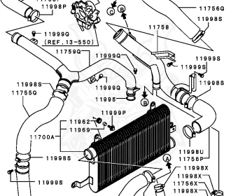Mitsubishi - Galant VR-4 - EC5A - 1999 - SNGF3 - 6A13
