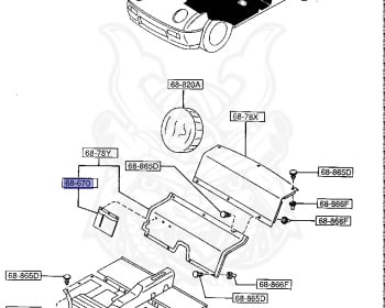 Genuine Autozam AZ-1 PG6SA Interior OEM parts supplied from Japan
