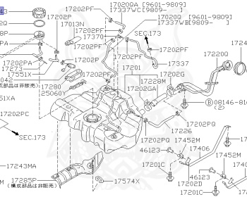 Nissan - Bluebird - U14 - 1998 - SSS TYPE - SEDAN(S) - 2 WHEEL DRIVE(2WD) - MANUAL TRANS 5-SPEED(MT.F5) - SR18DE