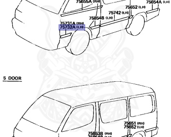 Toyota - Hiace - LH129V - 1989 - DX TYPE - 4-DOOR - Manual - 3L