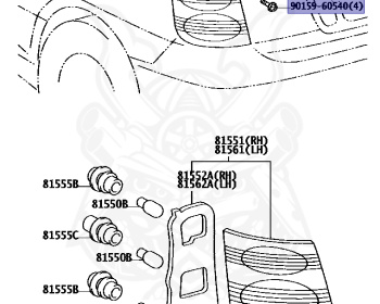 Toyota - Nadia - SXN10 - 2001 - GRADE EXPRESSION BY PACKAGE OPT UNTIL APR.2001 - STANDARD TYPE - 3SFE