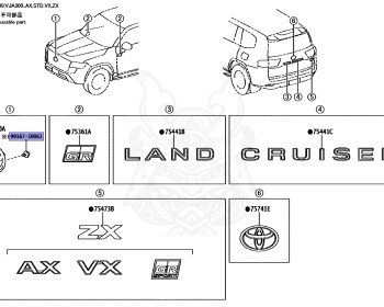 Toyota - Land Cruiser - VJA300W - 2023 - GR SPORT TYPE - V35AFTS