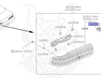 Nissan - Silvia - S13 - 1991 - Q'S - HARDTOP(K) - AUTOMATIC TRANSMISSION(AT) - TWO WHEELS STEERING(2WS) - SR20D