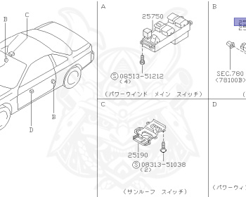 Nissan - Silvia - S14 - 1994 - KS - HARDTOP(K) - MANUAL TRANSMISSION(MT) - TWO WHEELS STEERING(2WS) - SR20DET