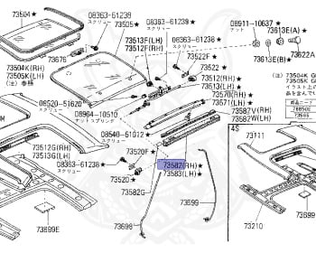 Genuine Fairlady Z Z31 Exterior OEM parts supplied from Japan