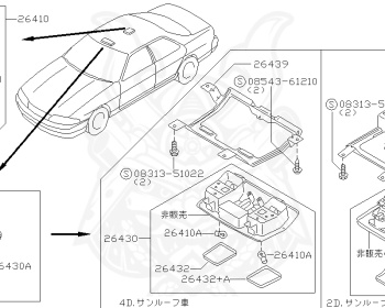 Nissan - Skyline - R33 GTS - R33 - 1996 - GTS - 2 door hard top (2K) - 2 WHEEL DRIVE(2WD) - AUTOMATIC-FLOOR SHIFT(AT.F4) - IRS TYPE(IRS) - RB20E