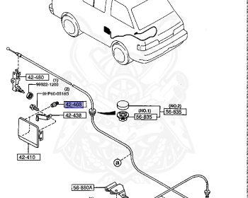 Mazda - Bongo - SEF8T - Jan-1990 - Right hand - RF