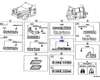 Toyota - Land Cruiser - HJ61V - 1986 - STATION WAGON - Manual - 12HT