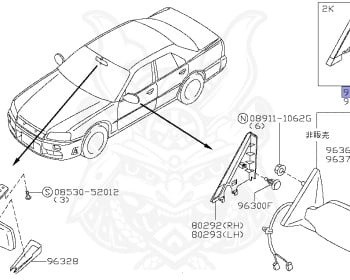 Nissan - Skyline - R34 25GTT - ER34 - 1998 - 25GT TURBO - 2-door hardtop (2K) - AUTOMATIC-FLOOR SHIFT(AT.F4) - Hi-Cas 2-Link (HI.2WD) - RB25DET