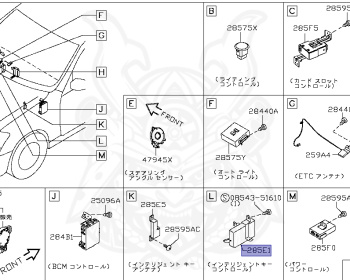 Nissan - Fuga - Y50 - 2006 - 450GT - SEDAN(S) - 2 WHEEL DRIVE(2WD) - AUTOMATIC TRANSMISSION(AT) - VK45DE