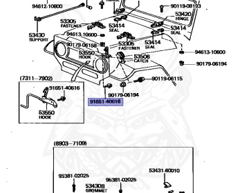 Toyota - Land Cruiser - FJ40 - 1969 - SOFTTOP (TARPAULIN CANVASTOP OR VINYLTOP) - F