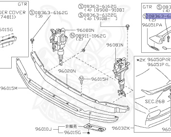 Nissan - Skyline - R32 GTS - R32 - 1989 - Type M - 2-door sports coupe (2K) - Hi-Cas 2-Link (HI.2WD) - AUTOMATIC TRANSMISSION(AT) - RB20DT