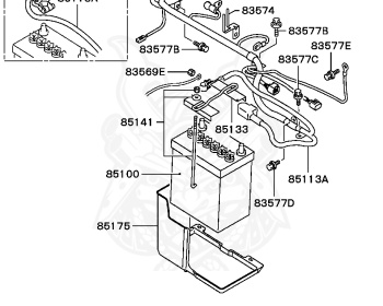 Mitsubishi - Mirage - CK2A - 1996 - PNUM - 4G15
