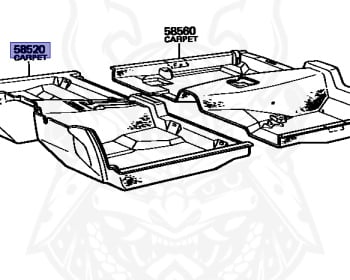 カーペット Genuine Corolla KE71V Interior OEM parts supplied from Japan