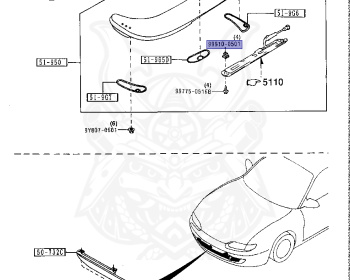 Mazda - MX-6 - GEEB - Nov-1991 - Right hand - KF-ZE