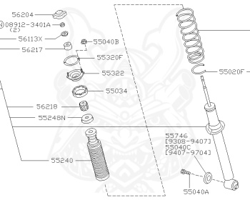 Nissan - Skyline - R33 GTS - R33 - 1993 - GTS4 - 4 DOOR SEDAN(4S) - 4 WHEEL DRIVE(4WD) - AUTOMATIC-FLOOR SHIFT(AT.F4) - IRS TYPE(IRS) - RB25DE