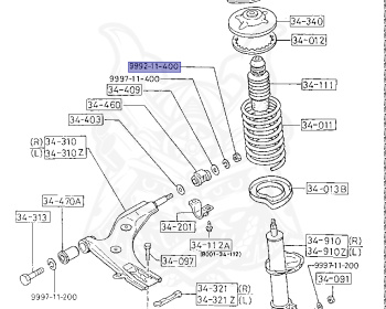 Mazda - Laser - BF3VF - Nov-1985 - Right hand - E3