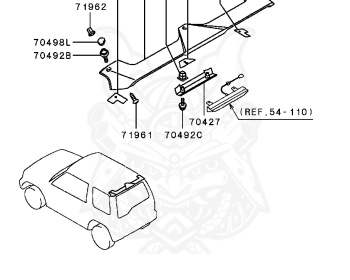 Mitsubishi - Pajero Jr - H57A - 1996 - MNXE - 4A31
