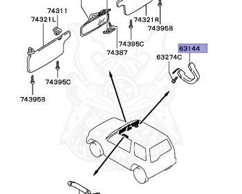 Mitsubishi - Pajero Jr - H57A - 1995 - MNXE3 - 4A31
