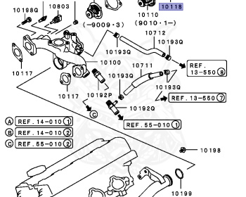 Mitsubishi - Diamante - F27A - 1993 - TRPM - 6G72