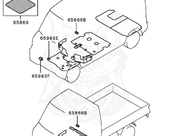 Mitsubishi - Minicab Truck - U62T - 2002 - HKDE9 - 3G83